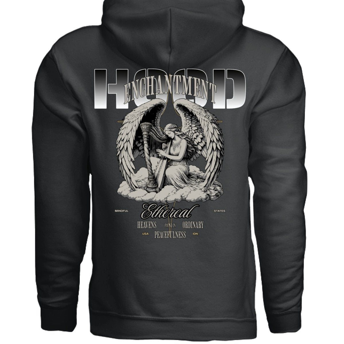 ENCHANTMENT Angel Harp Cloud Ethereal Oversized Hoodie | Project Hood 91 - Project Hood