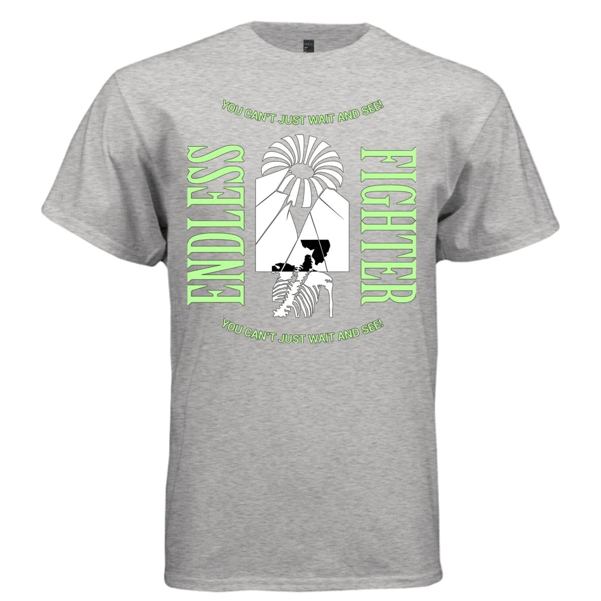 ENDLESS FIGHTER Y2K Shattered Figure Graphic T-Shirt | Unisex Streetwear 407 - Project Hood