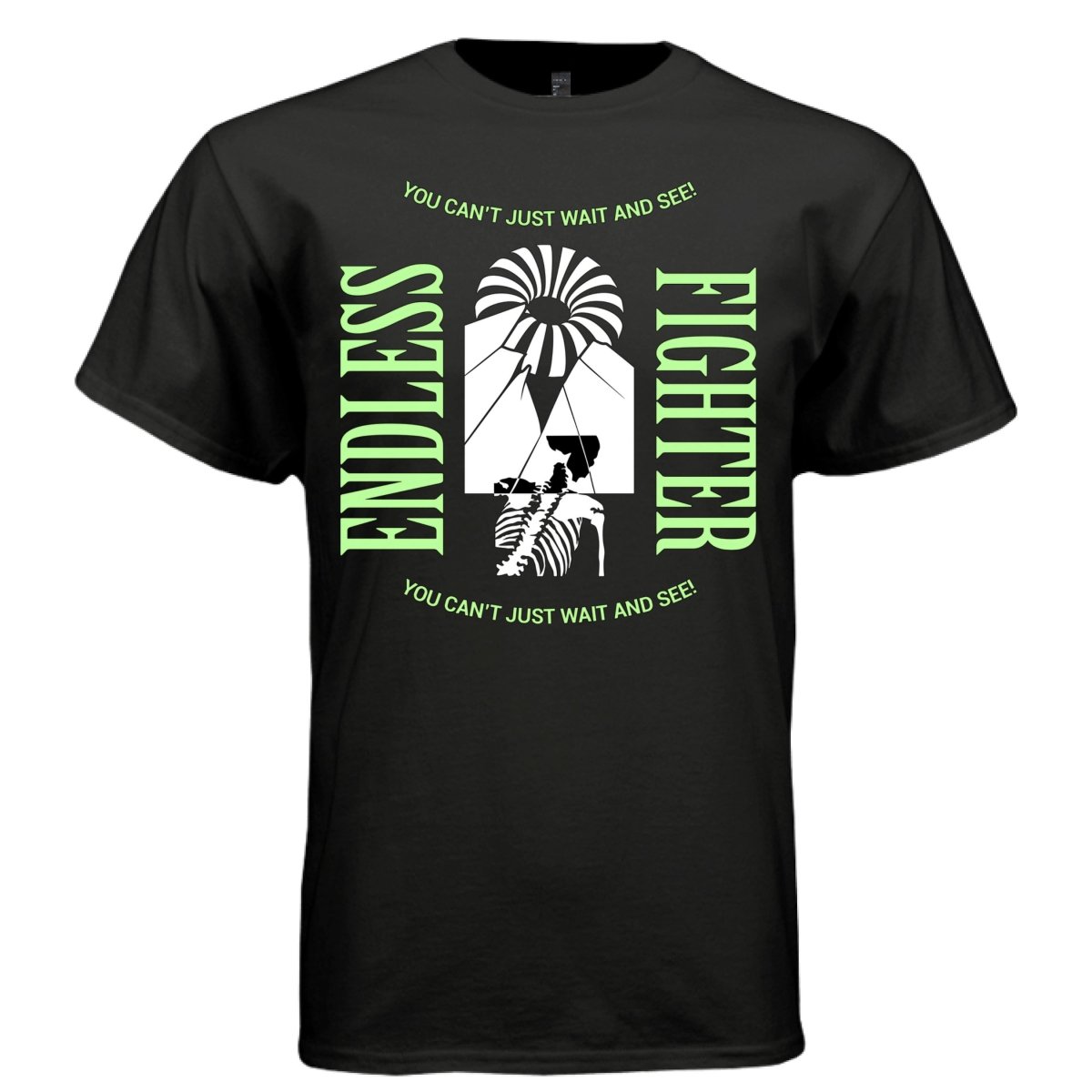 ENDLESS FIGHTER Y2K Shattered Figure Graphic T-Shirt | Unisex Streetwear 407 - Project Hood
