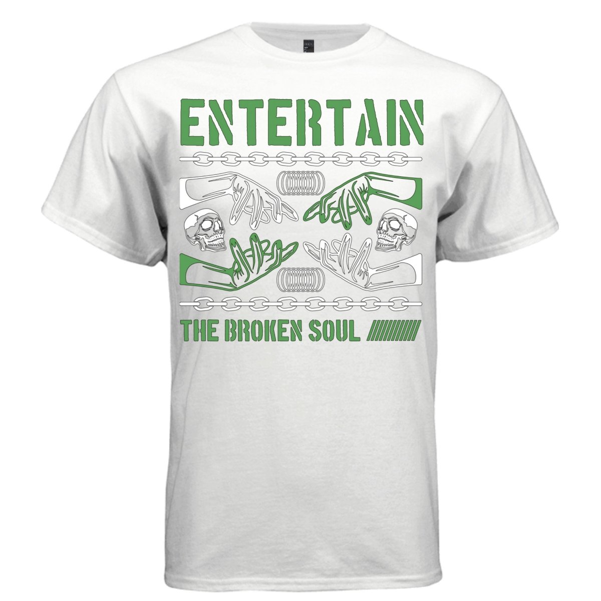 ENTERTAIN THE BROKEN SOUL Y2K Skeleton Hands Graphic T-Shirt | Unisex Streetwear 408 - Project Hood