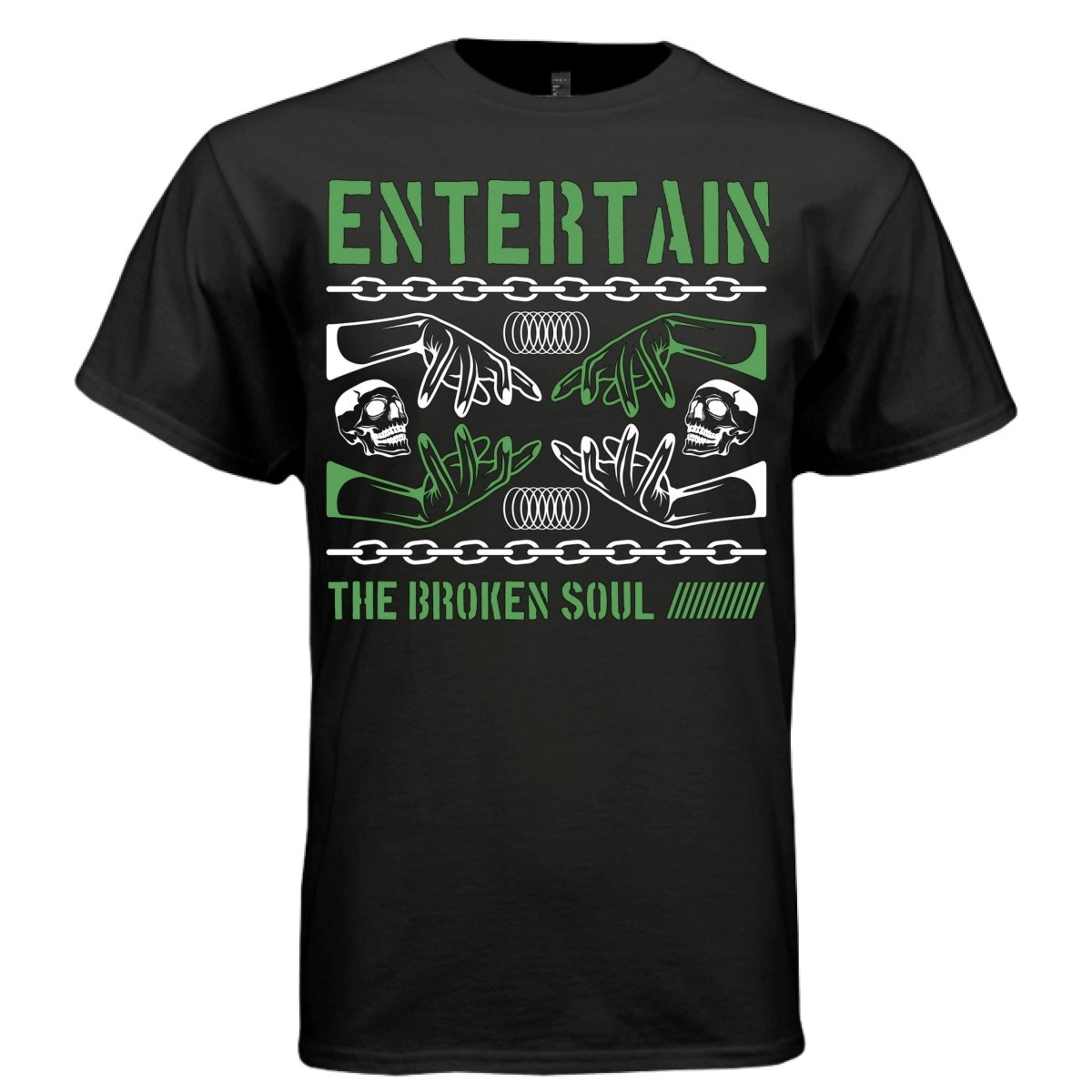 ENTERTAIN THE BROKEN SOUL Y2K Skeleton Hands Graphic T-Shirt | Unisex Streetwear 408 - Project Hood