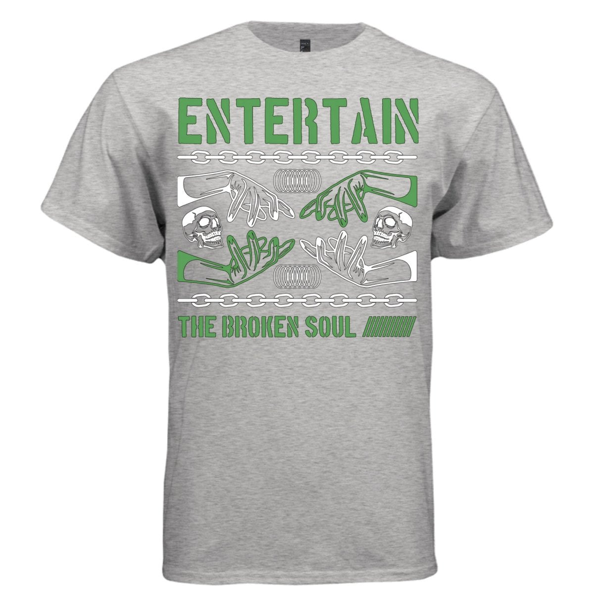 ENTERTAIN THE BROKEN SOUL Y2K Skeleton Hands Graphic T-Shirt | Unisex Streetwear 408 - Project Hood