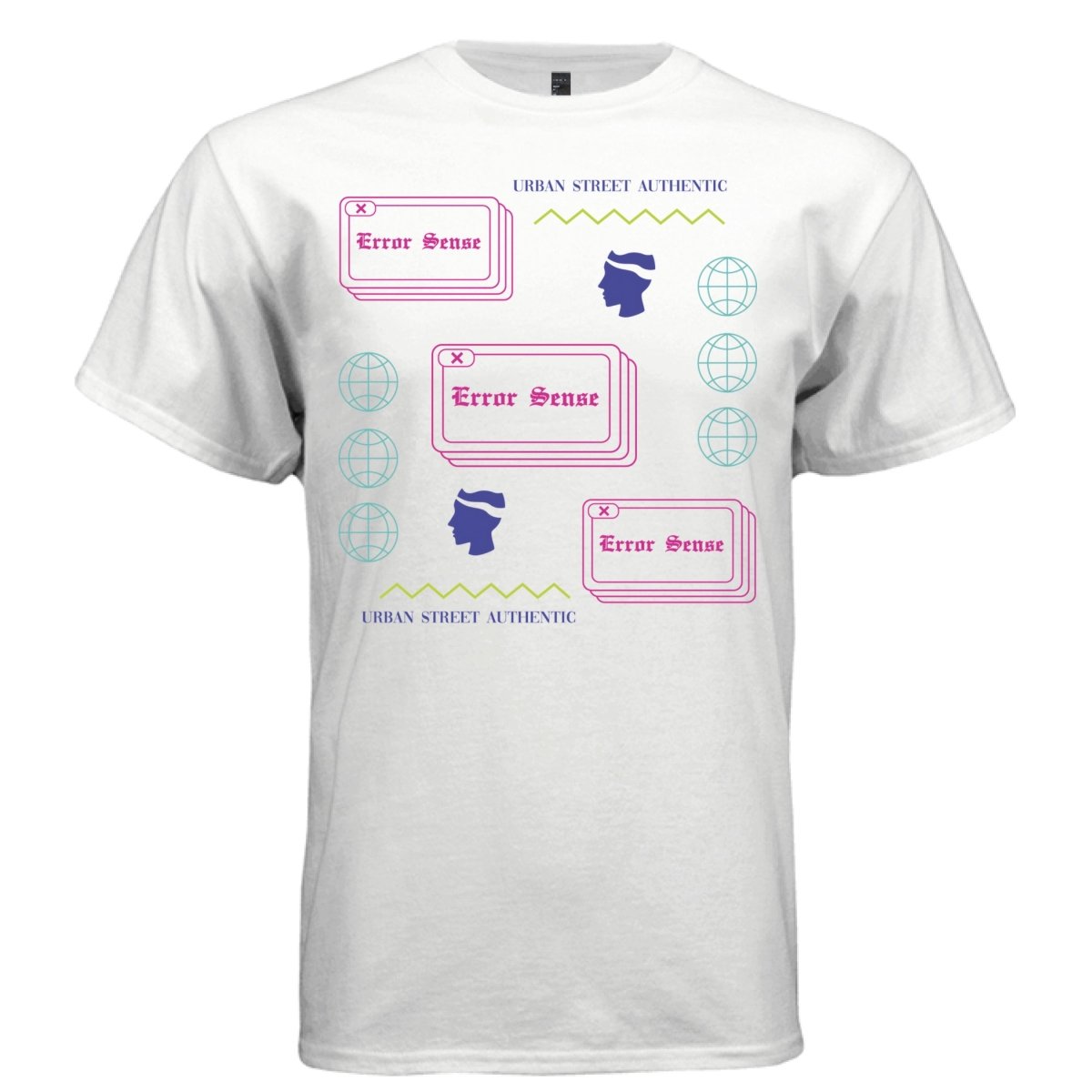 ERROR SENSE Y2K Vaporwave Window Graphic T-Shirt | Unisex Streetwear 411 - Project Hood