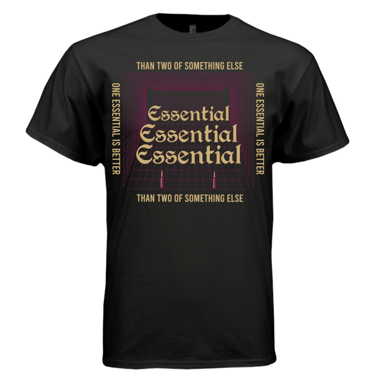 ESSENTIAL Y2K Grid Room Graphic T-Shirt | Unisex Streetwear 415 - Project Hood