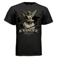 EVOLVE Eternal Cherub Graphic T-Shirt | Celestial Globe Streetwear | Growth Over Everything | Project Hood | 40 - Project Hood
