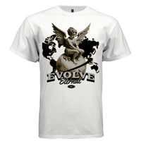 EVOLVE Eternal Cherub Graphic T-Shirt | Celestial Globe Streetwear | Growth Over Everything | Project Hood | 40 - Project Hood