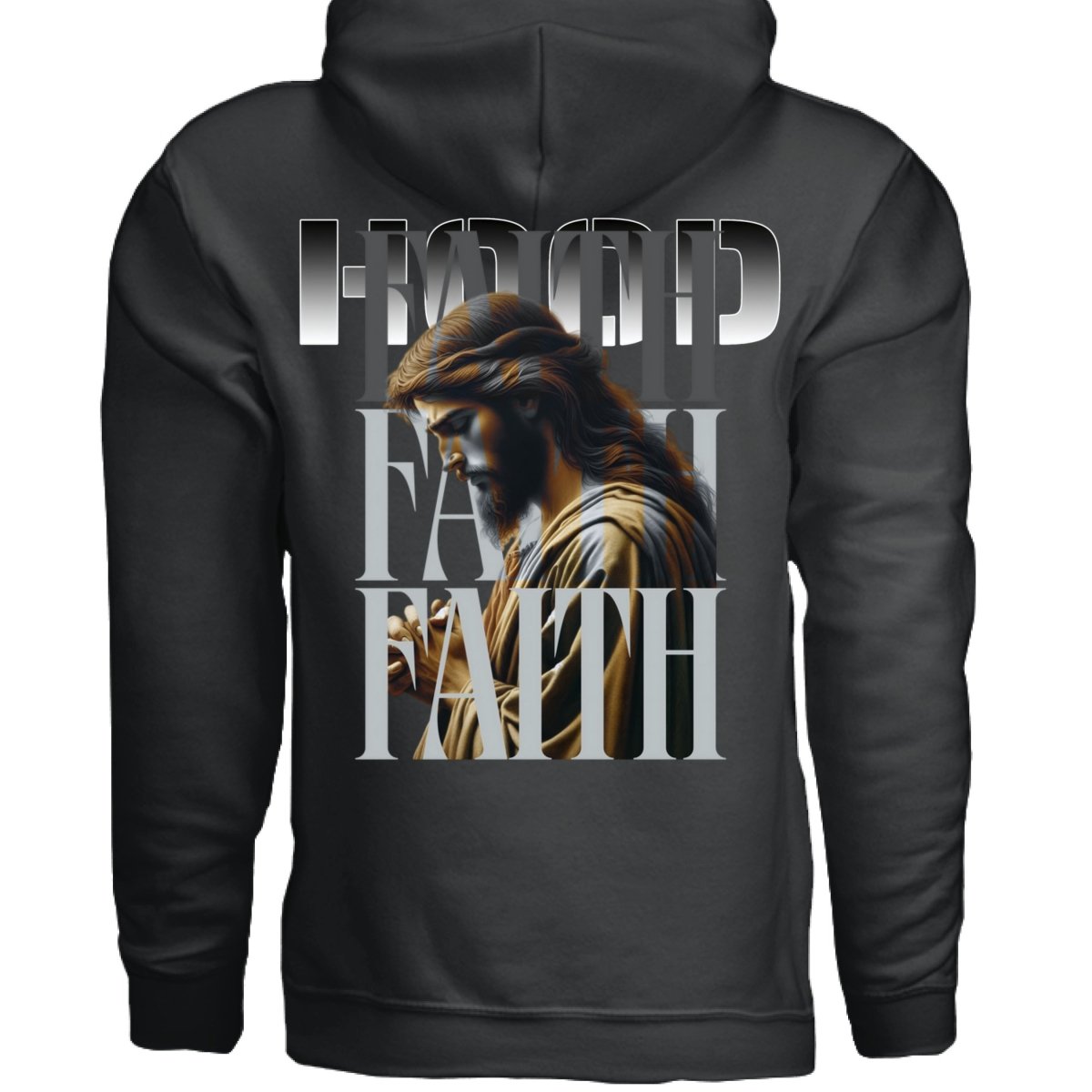 FAITH Jesus Prayer Graphic Oversized Christian Hoodie | Project Hood 201 - Project Hood