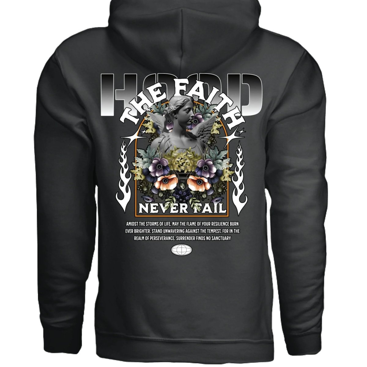 FAITH NEVER FAIL Oversized Streetwear Hoodie | Project Hood 19 - Project Hood