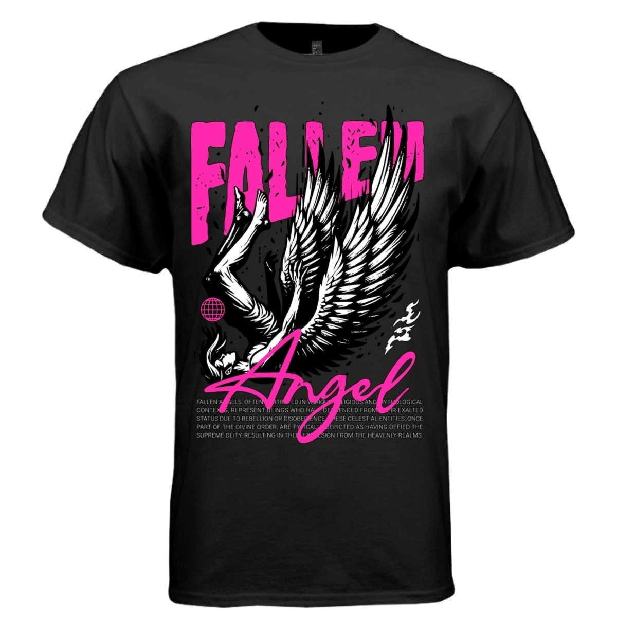 FEARLESS Angel AK-47 Live Free Guardian Oversized Streetwear T-Shirt | Project Hood 93 - Project Hood