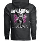 FLY DEEP Black Wing Angel Drip Pink Oversized Hoodie | Project Hood 78 - Project Hood