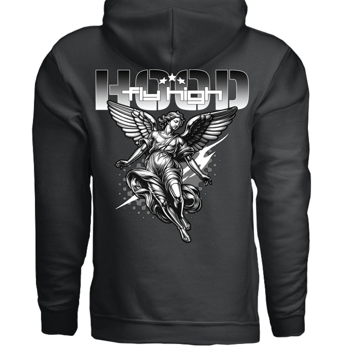 FLY HIGH Angel Wings Flight Oversized Hoodie | Project Hood 48 - Project Hood