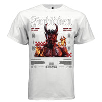 FORBIDDEN Demon Devil Heaven Hell Fire Oversized Streetwear T-Shirt | Project Hood 161 - Project Hood