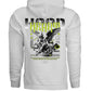 FORLORN HEART Green Cherub Rebel Graphic Oversized Hoodie | Project Hood 127 - Project Hood