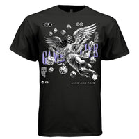 GAME OF LIFE Skeleton Angel Dice Luck Fate Oversized Streetwear T-Shirt | Project Hood 162 - Project Hood