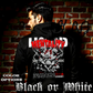 Model wearing gothic angel graphic oversized hoodie with dark art design. 