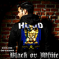 Model wearing gothic angel graphic oversized hoodie with dark art design. 