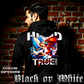 Model wearing gothic angel graphic oversized hoodie with dark art design. 