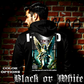 Model wearing gothic angel graphic oversized hoodie with dark art design. 