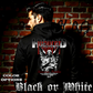 Model wearing gothic angel graphic oversized hoodie with dark art design. 