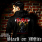 Model wearing gothic angel graphic oversized hoodie with dark art design. 