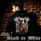 Model wearing gothic angel graphic oversized hoodie with dark art design. 