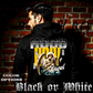 Model wearing gothic angel graphic oversized hoodie with dark art design. 