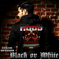 Model wearing gothic angel graphic oversized hoodie with dark art design. 