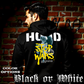 Model wearing gothic angel graphic oversized hoodie with dark art design. 