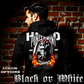 Model wearing gothic angel graphic oversized hoodie with dark art design. 