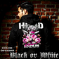 Model wearing gothic angel graphic oversized hoodie with dark art design. 