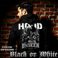Model wearing gothic angel graphic oversized hoodie with dark art design. 
