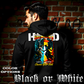 CELESTIAL SHOWDOWN angel vs demon battle split-field graphic oversized black hoodie Project Hood