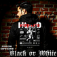 Model wearing gothic angel graphic oversized hoodie with dark art design. 