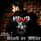 Model wearing gothic angel graphic oversized hoodie with dark art design. 
