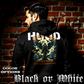 Model wearing gothic angel graphic oversized hoodie with dark art design. 