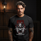 Aesthetic Valentine skeleton skull angel winged heart blood drip oversized streetwear t-shirt Project Hood