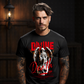 Divine Death angel on skull fire wings eternal rest oversized streetwear t-shirt Project Hood