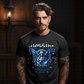 BLESSING SOULS blue praying angel butterfly wings chrome 3D letters oversized streetwear tee Project Hood