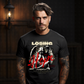 LOSING HOPE weeping stone angel barbed wire crown face covered red Hope brush script oversized tee Project Hood
