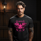 GUARDIAN all-pink drip creature angel multiple wings horns cross halo biohazard symbols oversized streetwear tee Project Hood