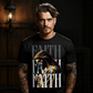 faith fading typography layers Jesus profile devotional oversized tee Project Hood