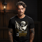 Matchmakers cupid cherub oversized streetwear t-shirt — vintage angel graphic with chain-link backdrop, gold heart halftone detail, and love quote print by Project Hood