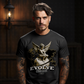 EVOLVE Eternal Cherub Graphic T-Shirt – Gold Globe Celestial Streetwear by Project Hood
