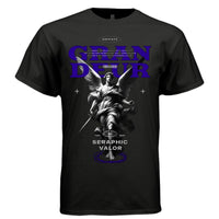GRANDEUR Seraphic Valor Archangel Sword Triumph Oversized Streetwear T-Shirt | Project Hood [130] - Project Hood