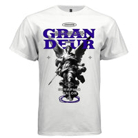 GRANDEUR Seraphic Valor Archangel Sword Triumph Oversized Streetwear T-Shirt | Project Hood [130] - Project Hood