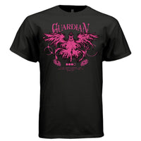 GUARDIAN Pink Drip Angel Wings Horns Cross Oversized Streetwear T-Shirt | Project Hood 152 - Project Hood