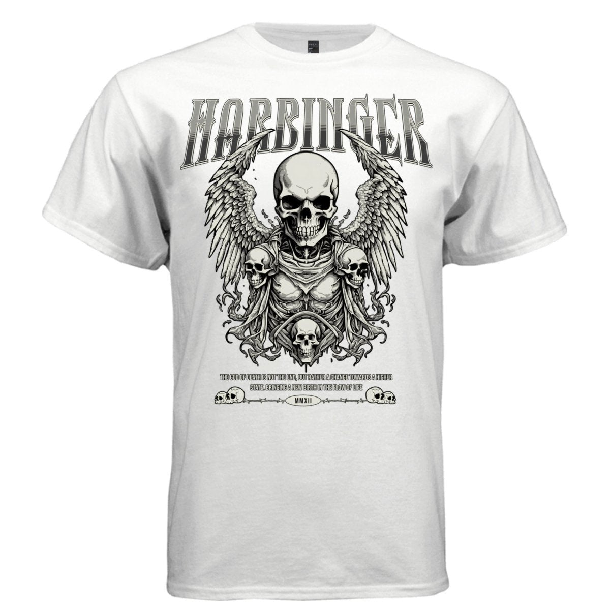 HARBINGER Winged Skull Death Rebirth Gothic Oversized Streetwear T-Shirt | Project Hood 181 - Project Hood