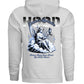 HEAVENS APPRENTICE Blue Retro Angel Dove Cloud Oversized Hoodie | Project Hood 98 - Project Hood