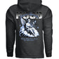 HEAVENS APPRENTICE Blue Retro Angel Dove Cloud Oversized Hoodie | Project Hood 98 - Project Hood