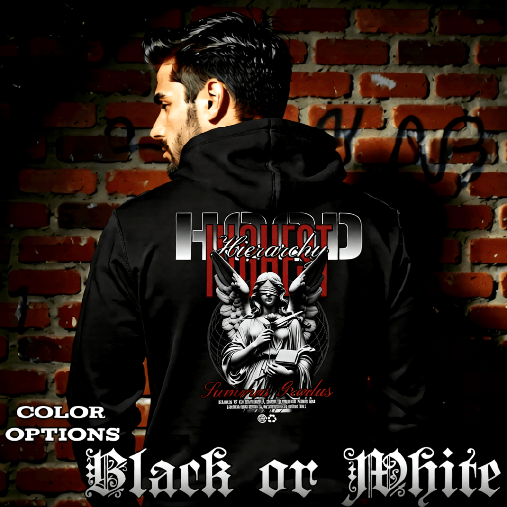 HIGHEST HIERARCHY Archangel Graphic Oversized Hoodie | Project Hood 163 - Project Hood